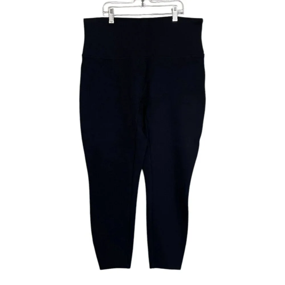 Spanx Leggings Womens Size‎ XL Black Stretch Shaping Cropped Legging Pants
